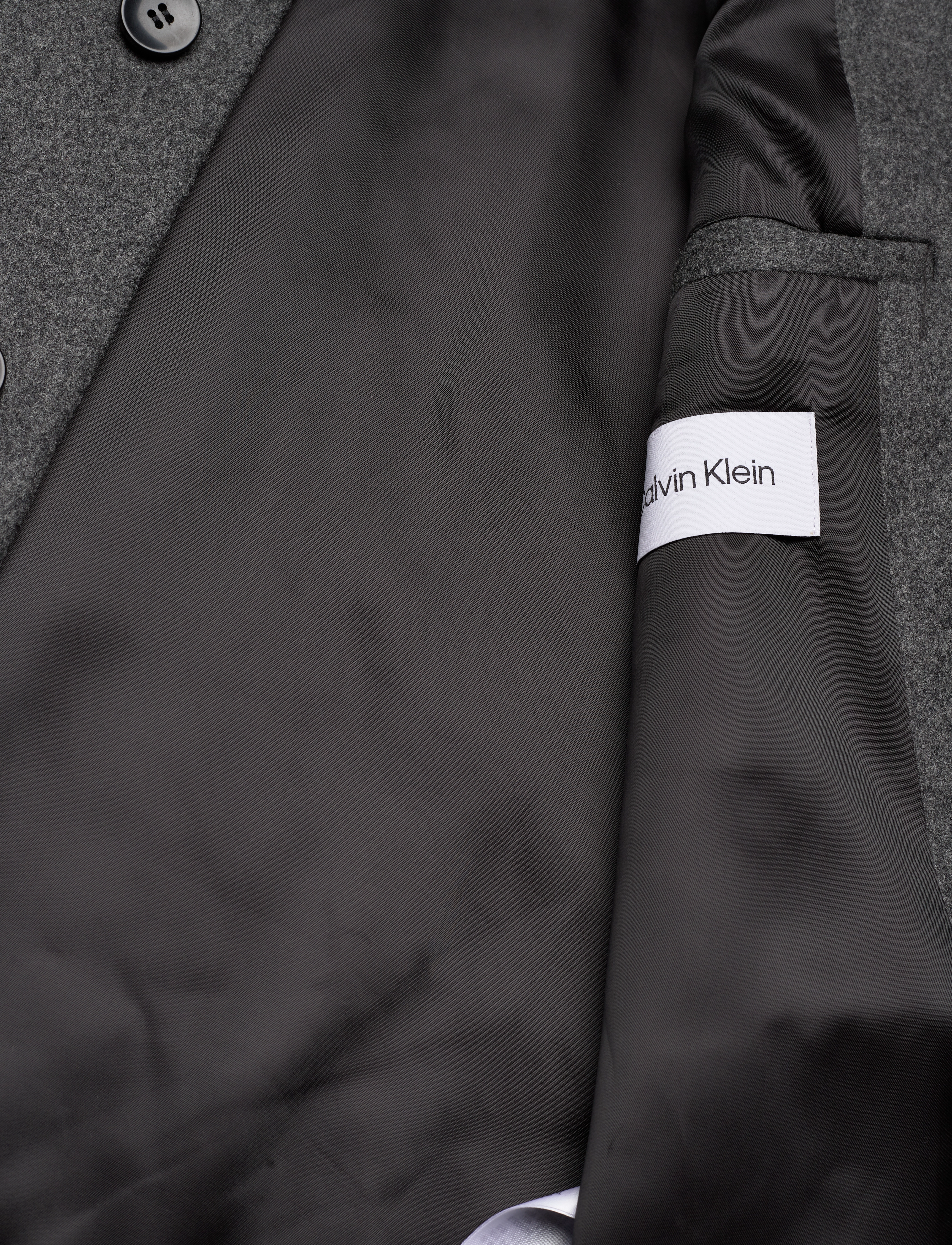 Calvin Klein - MODERN WOOL BLEND COAT - dark grey heather - 4