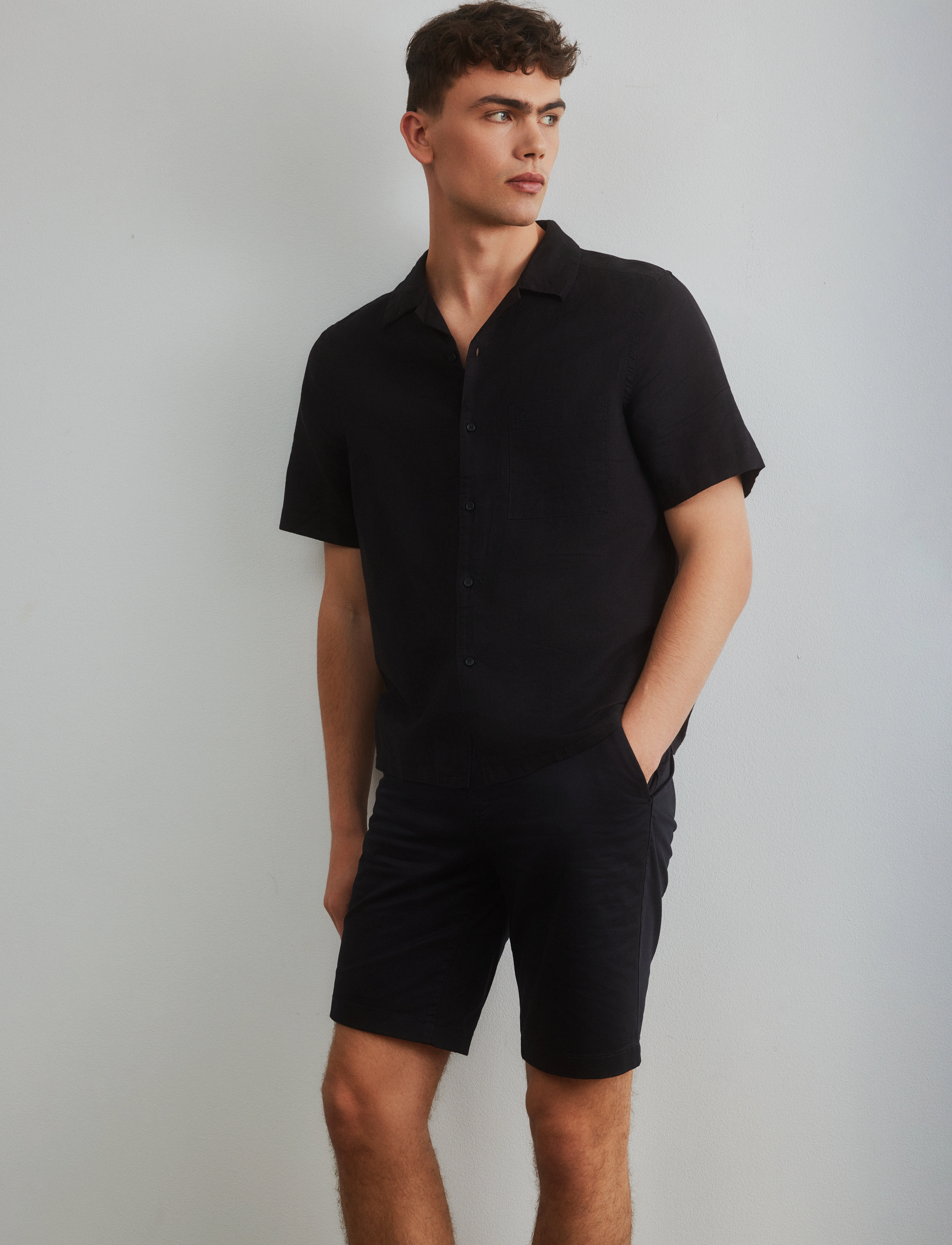 Calvin Klein - SATIN-STRETCH SLIM SHORT - ck black - 2