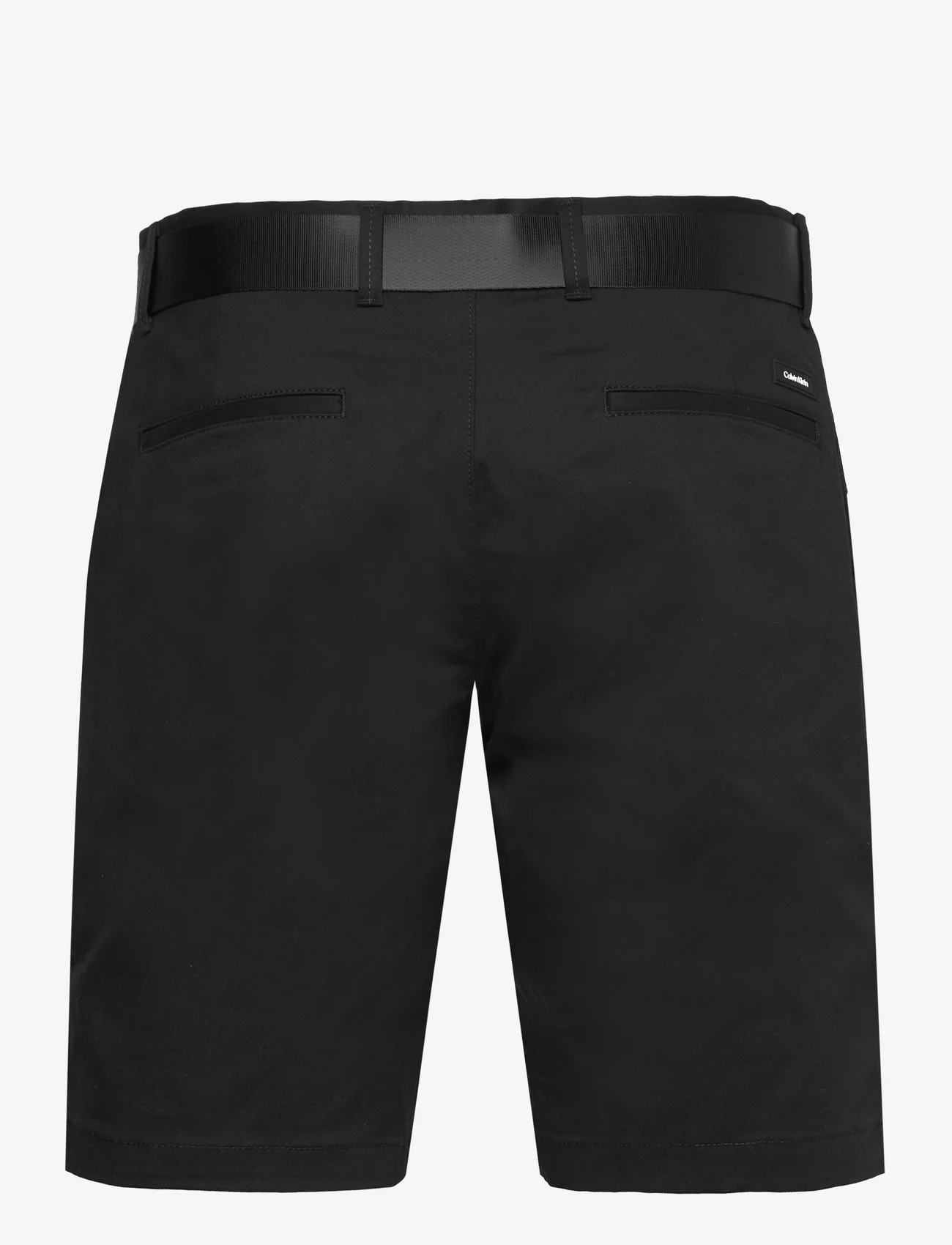 Calvin Klein - MODERN TWILL SLIM SHORT BELT - „chino“ stiliaus šortai - ck black - 1