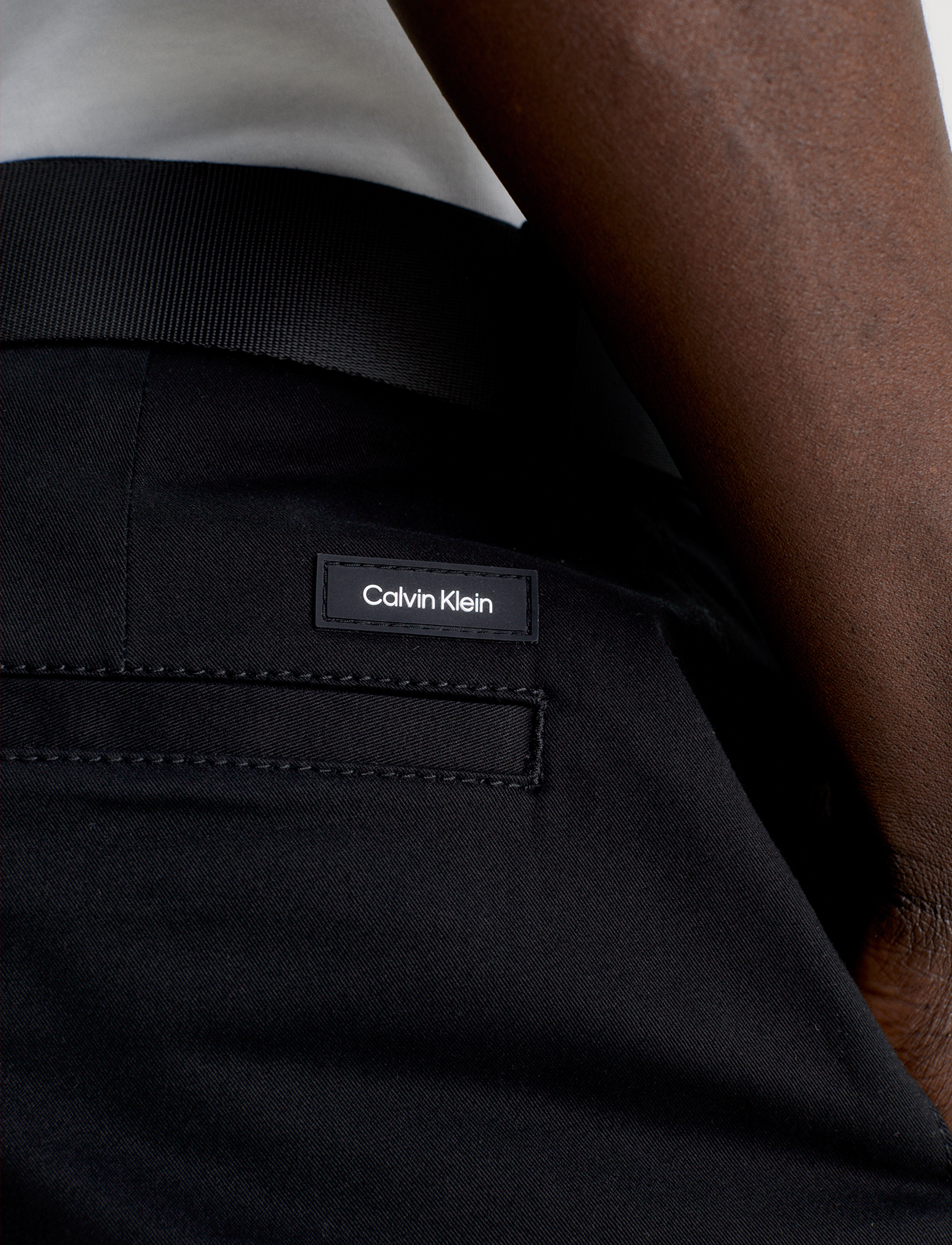 Calvin Klein - MODERN TWILL SLIM SHORT BELT - ck black - 5