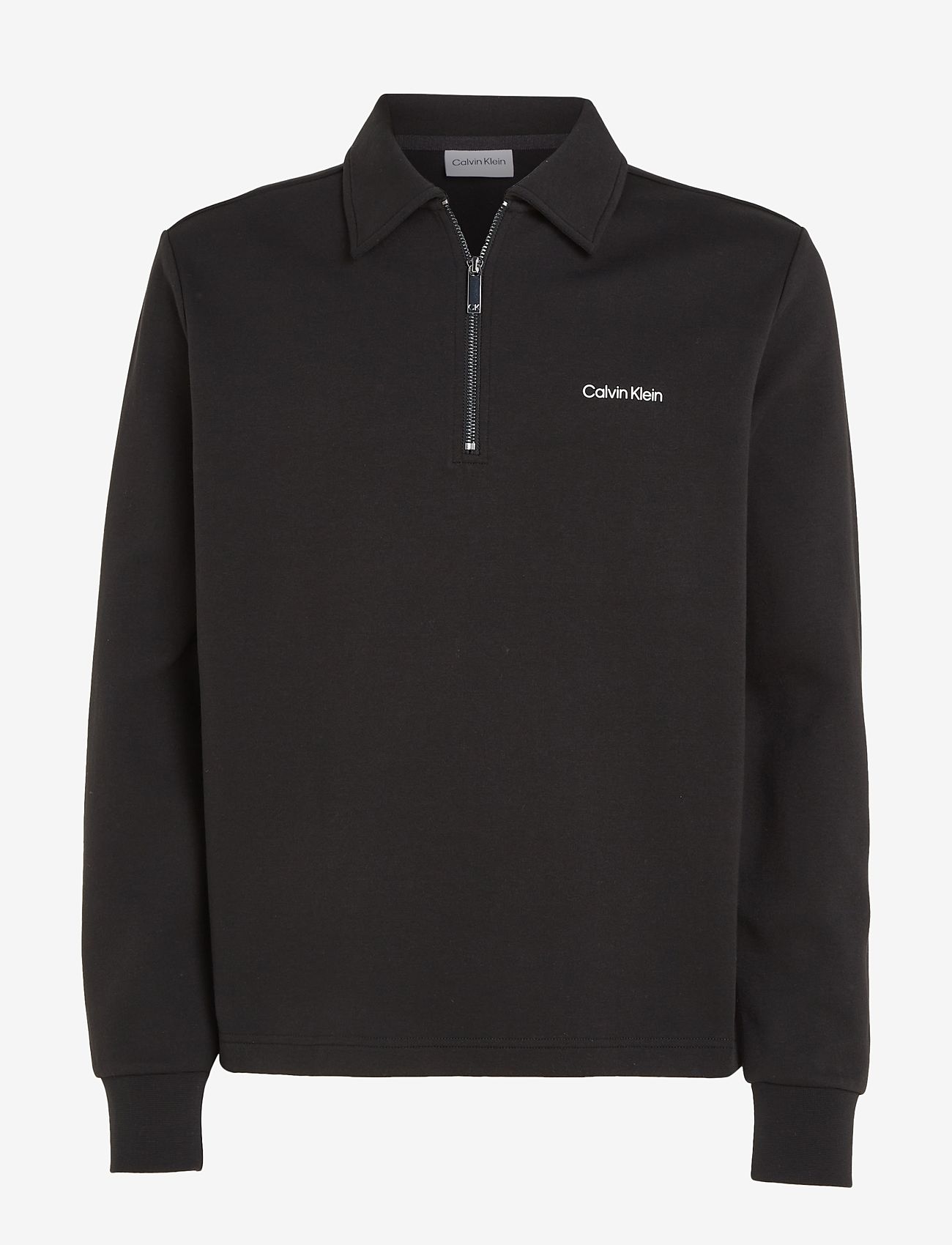 Calvin Klein - MICRO LOGO REPREVE HALF ZIP - ck black - 0