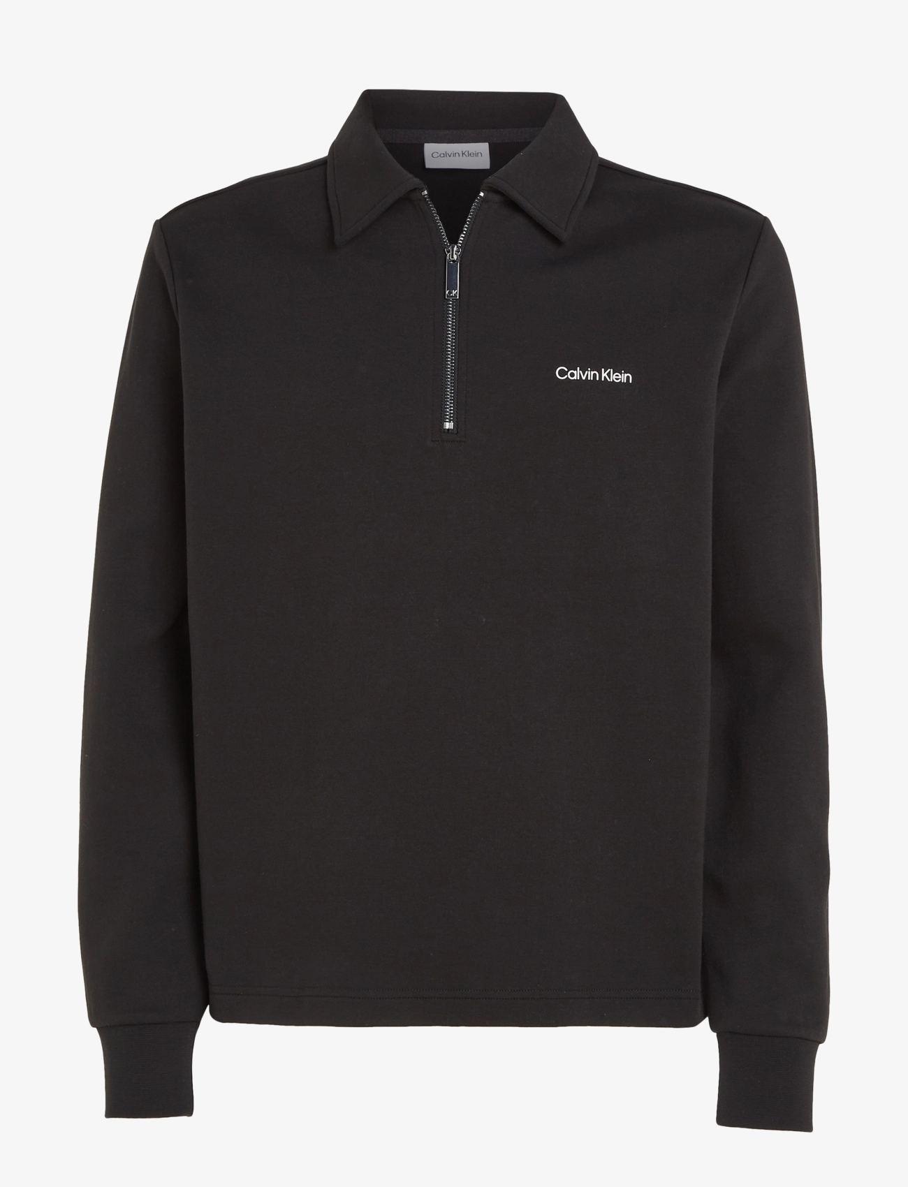 MICRO LOGO REPREVE HALF ZIP - CK BLACK