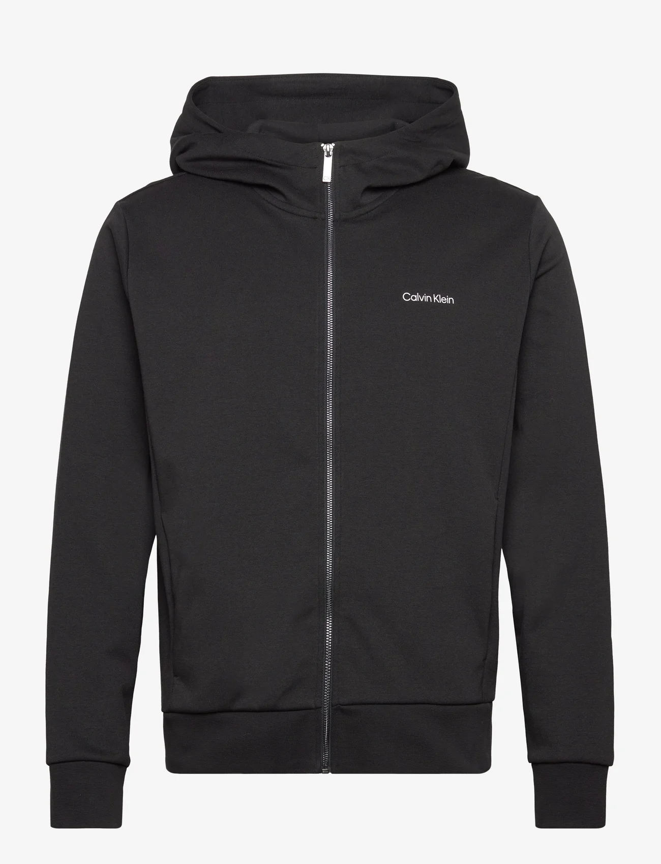 Calvin Klein - MICRO LOGO REPREVE HOODIE JACKET - hoodies - ck black - 0