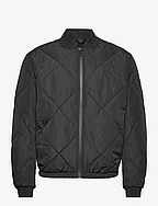 SIGNATURE QUILT BOMBER - CK BLACK