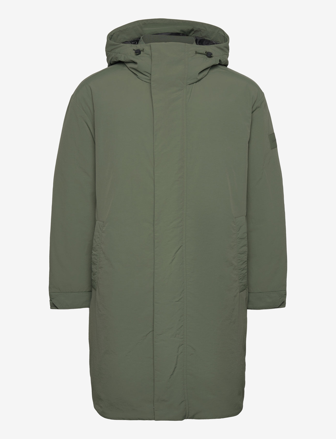 Calvin Klein - CRINKLE NYLON  DOWN PARKA - lyhyet takit - thyme - 0