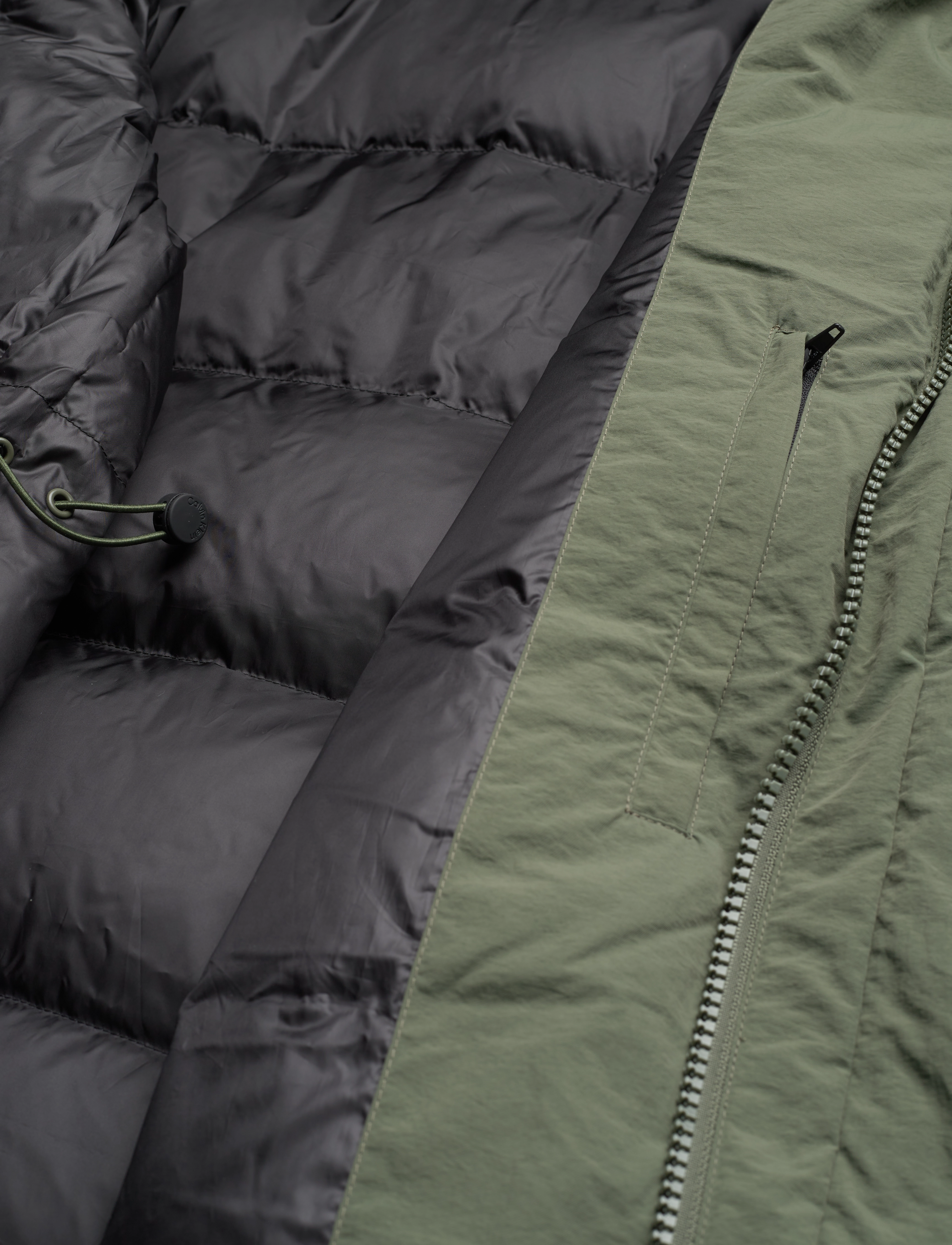 Calvin Klein - CRINKLE NYLON  DOWN PARKA - thyme - 4
