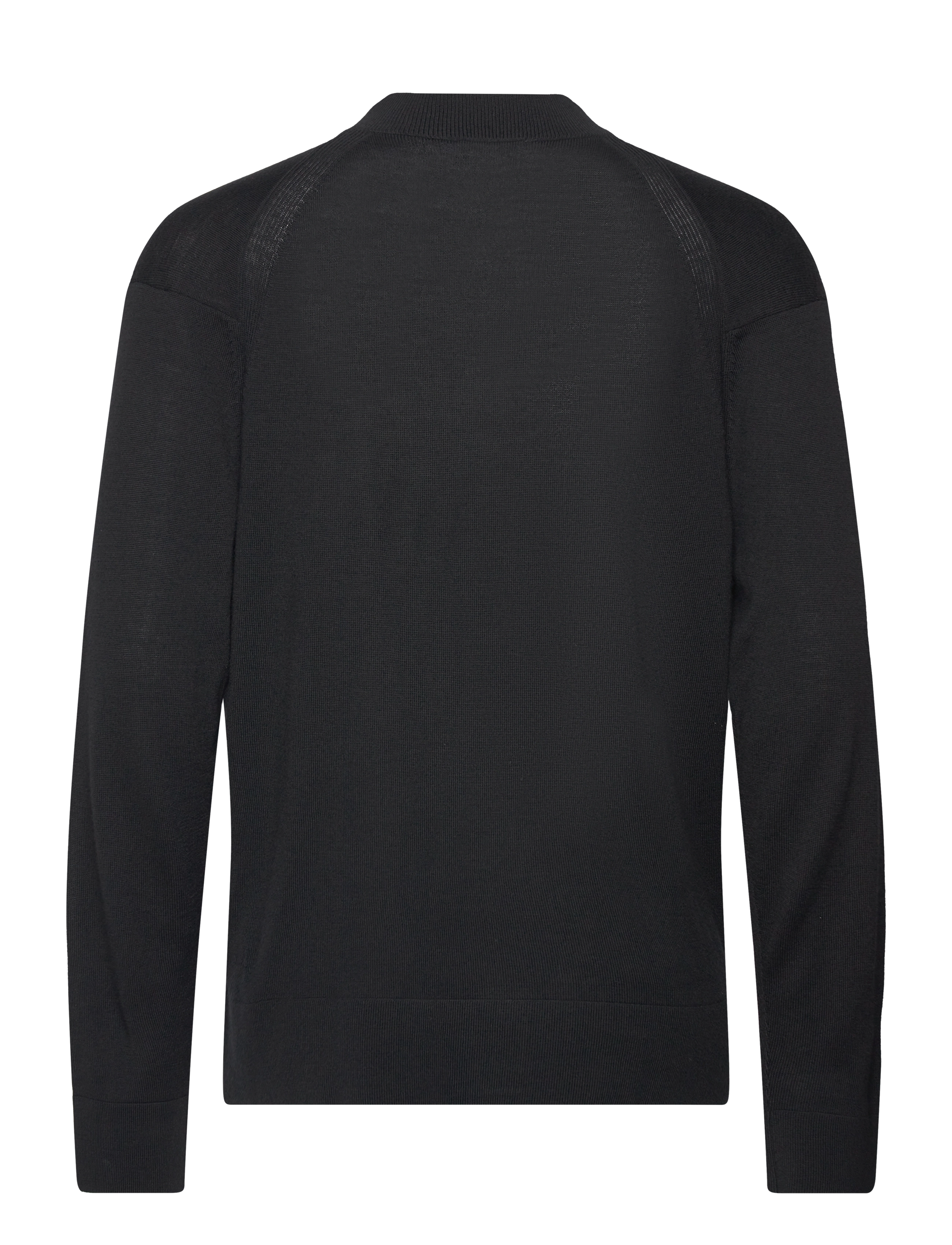 Calvin Klein - MERINO MINI MOCK NECK SWEATER - ck black - 1