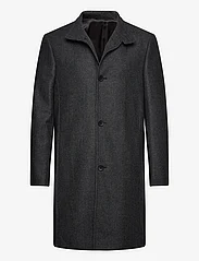 Calvin Klein - WOOL BLEND FUNNEL NECK COAT - vinterjakker - mid grey heather - 0