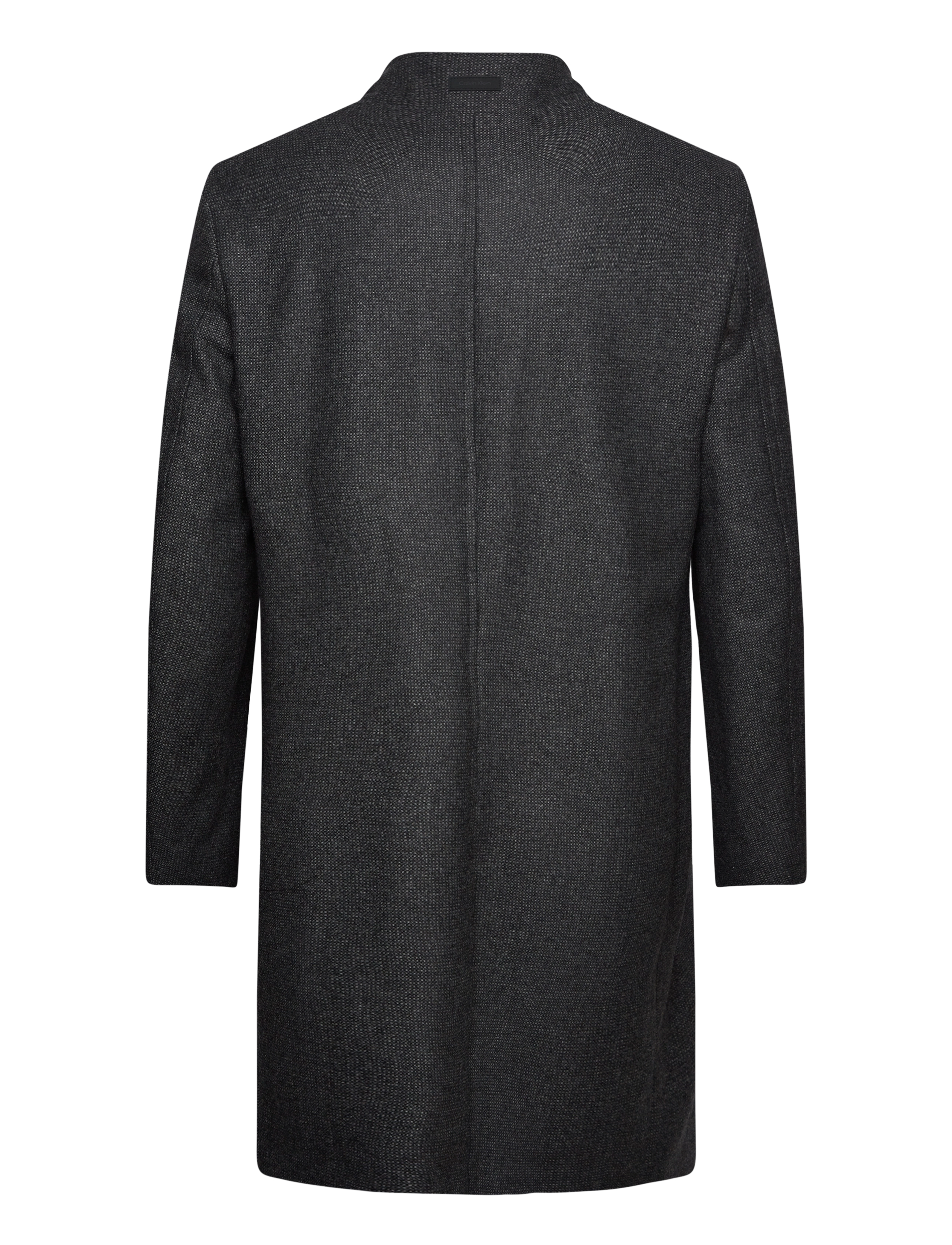 Calvin Klein - WOOL BLEND FUNNEL NECK COAT - mid grey heather - 2