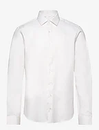 STRUCTURE SOLID SLIM SHIRT - WHITE