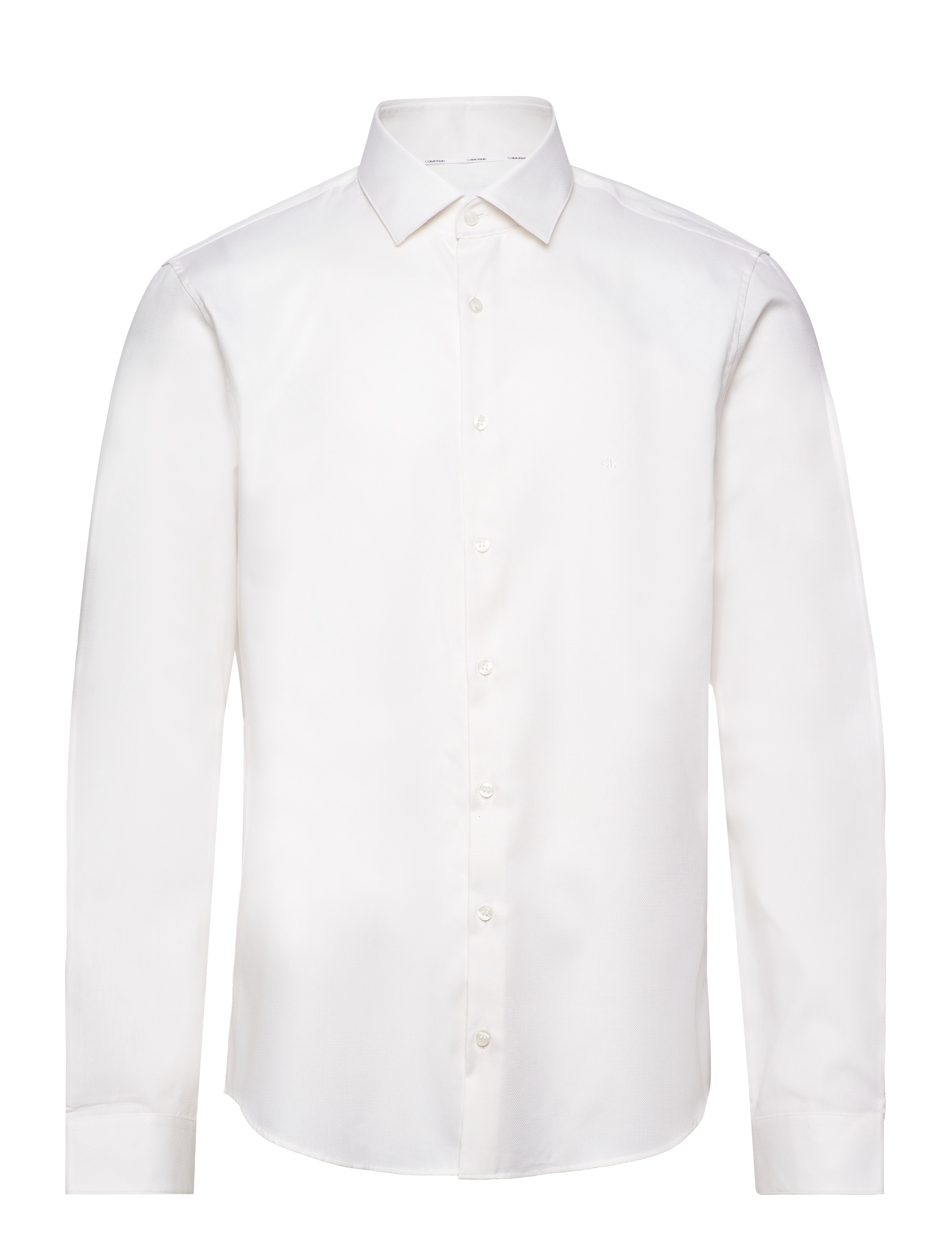 STRUCTURE SOLID SLIM SHIRT - WHITE