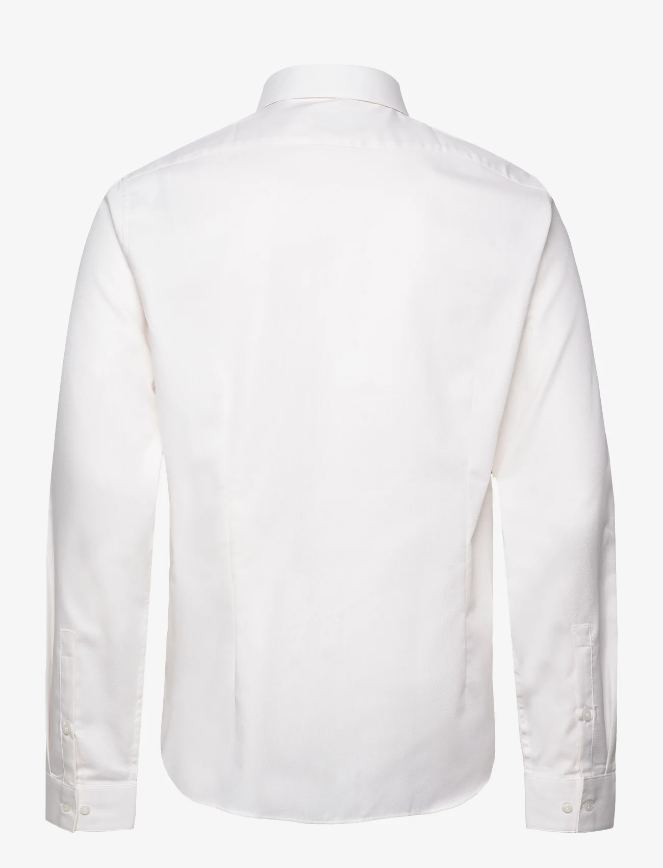 Calvin Klein - STRUCTURE SOLID SLIM SHIRT - podstawowe koszulki - white - 1