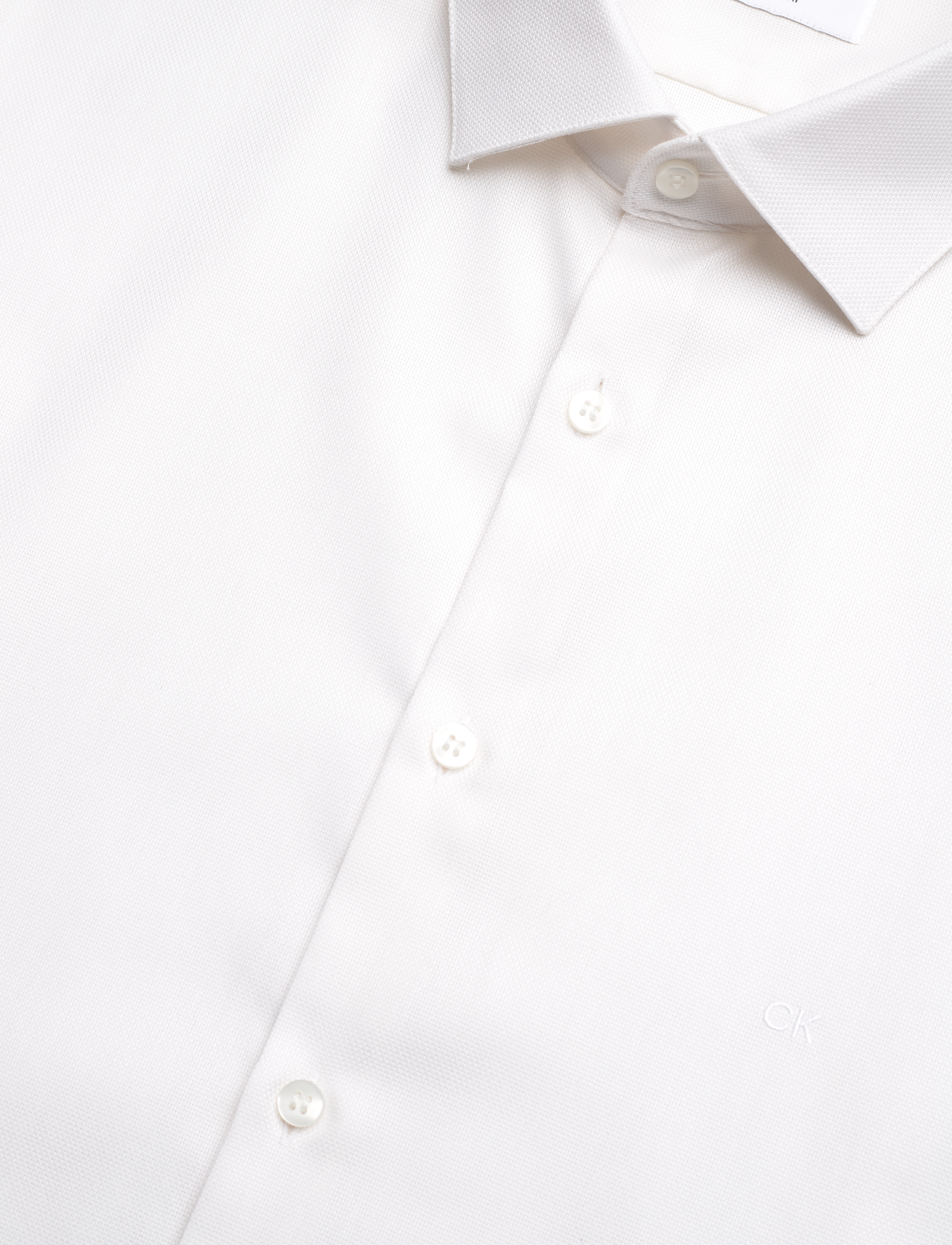 Calvin Klein - STRUCTURE SOLID SLIM SHIRT - white - 3