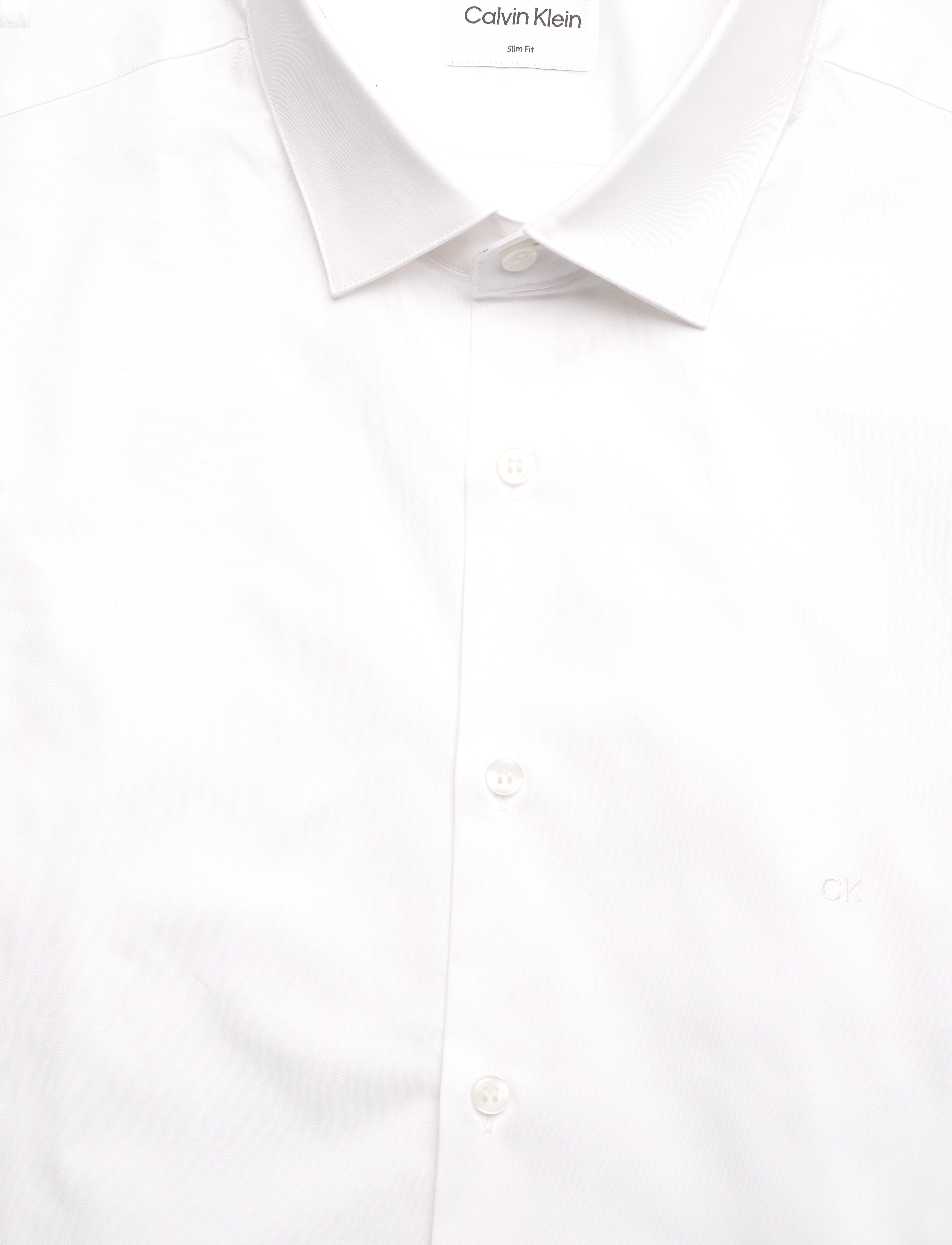 Calvin Klein - TWILL CONTRAST PRINT SHIRT - bright white - 2