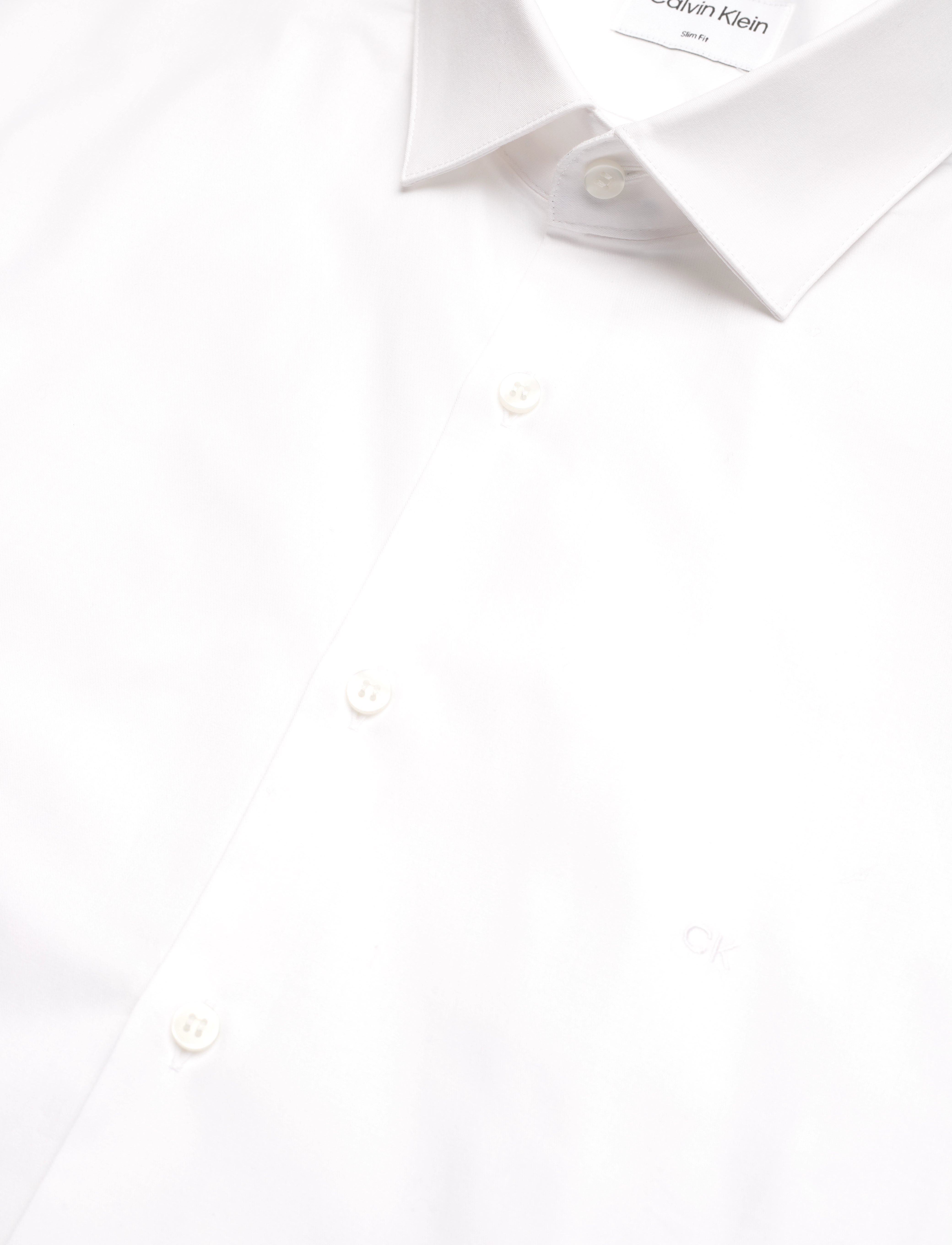 Calvin Klein - TWILL CONTRAST PRINT SHIRT - bright white - 3
