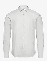 Calvin Klein - HEATHER STRUCTURE SLIM SHIRT - basic skjortor - light grey heather - 0