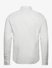 Calvin Klein - HEATHER STRUCTURE SLIM SHIRT - podstawowe koszulki - light grey heather - 1