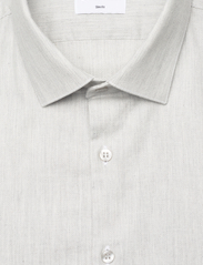 Calvin Klein - HEATHER STRUCTURE SLIM SHIRT - podstawowe koszulki - light grey heather - 2