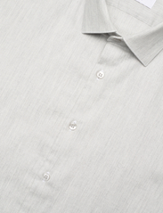 Calvin Klein - HEATHER STRUCTURE SLIM SHIRT - podstawowe koszulki - light grey heather - 3