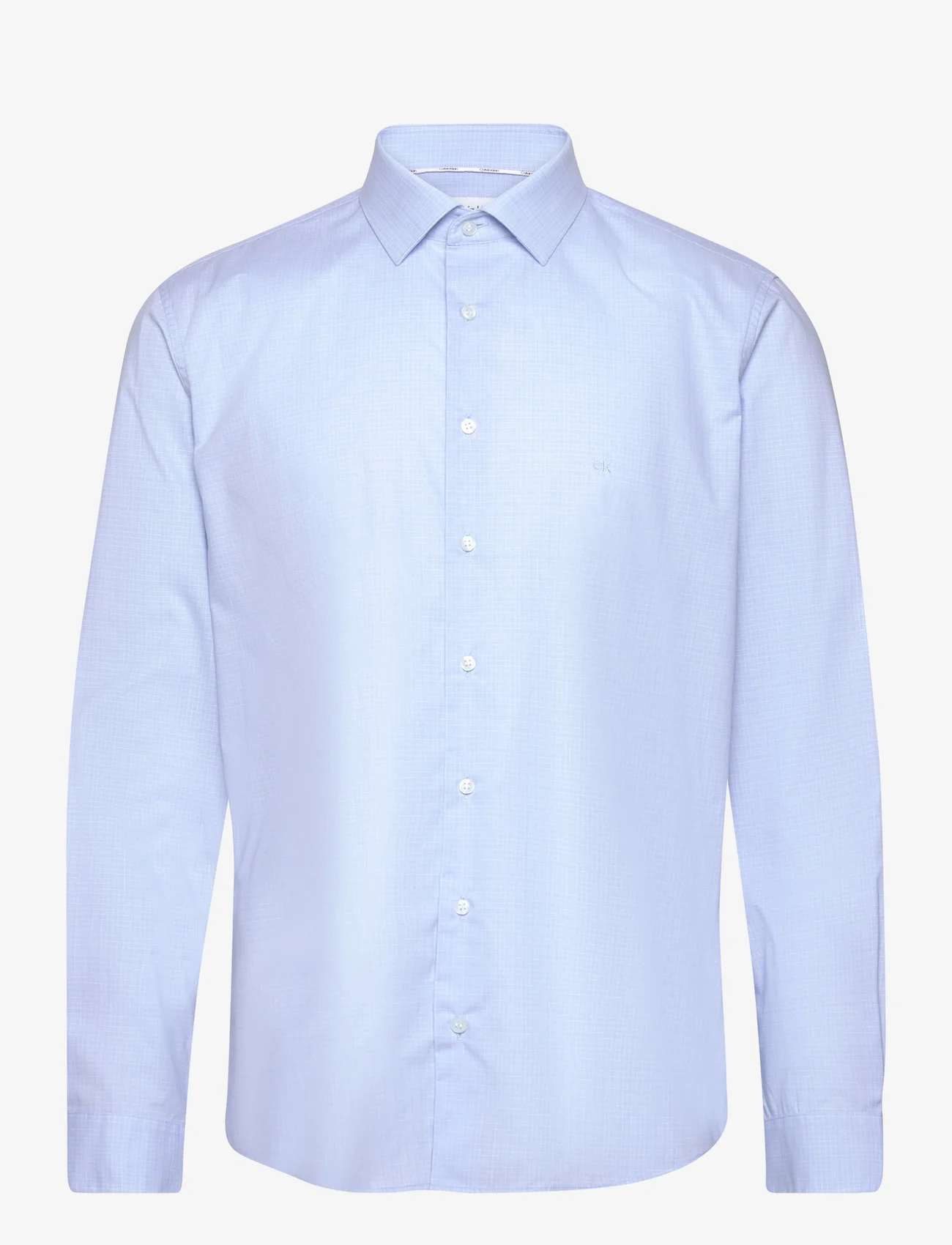 Calvin Klein - CHECK EASY CARE FITTED SHIRT - basic skjorter - vista blue - 0