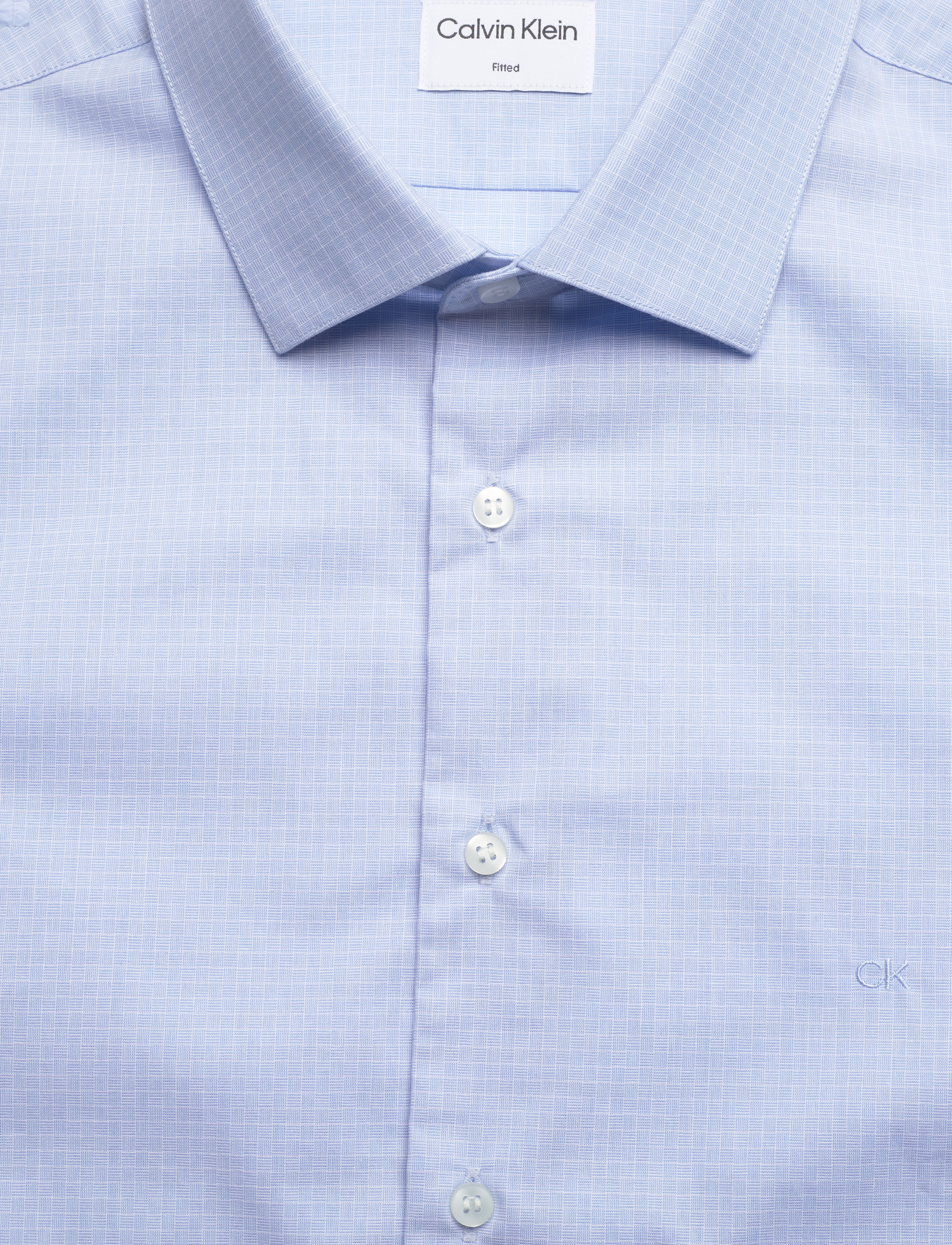 Calvin Klein - CHECK EASY CARE FITTED SHIRT - vista blue - 2