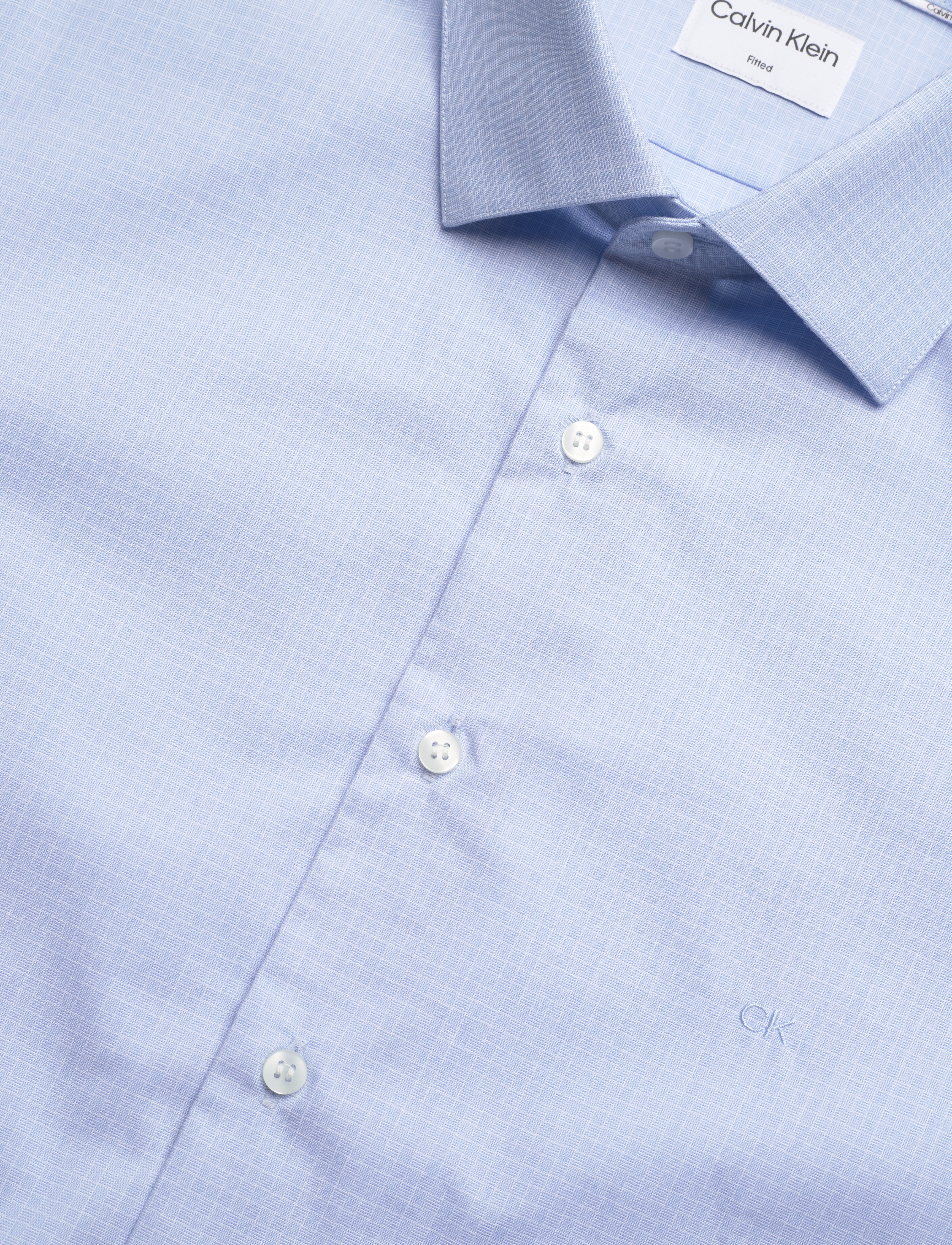 Calvin Klein - CHECK EASY CARE FITTED SHIRT - vista blue - 3