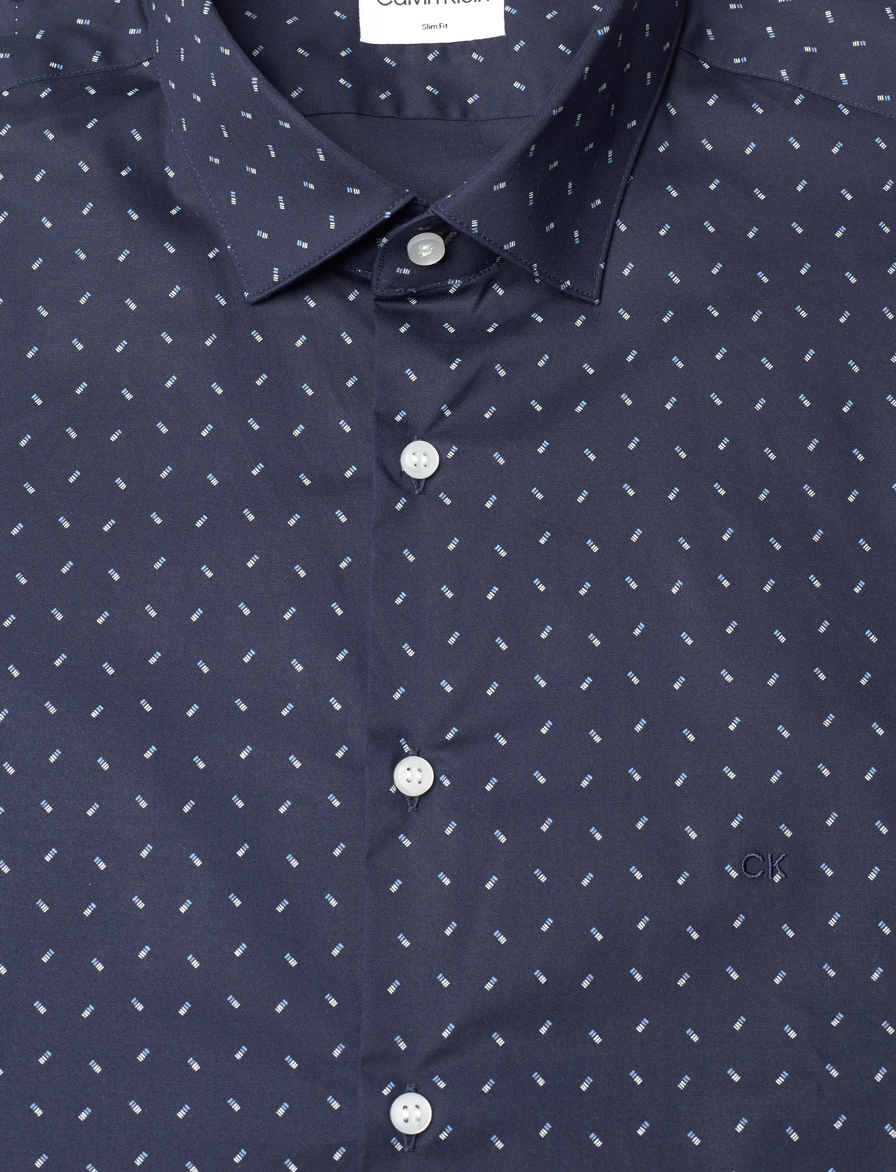 Calvin Klein - TWILL 2 COLOR PRINT SHIRT - night sky - 2