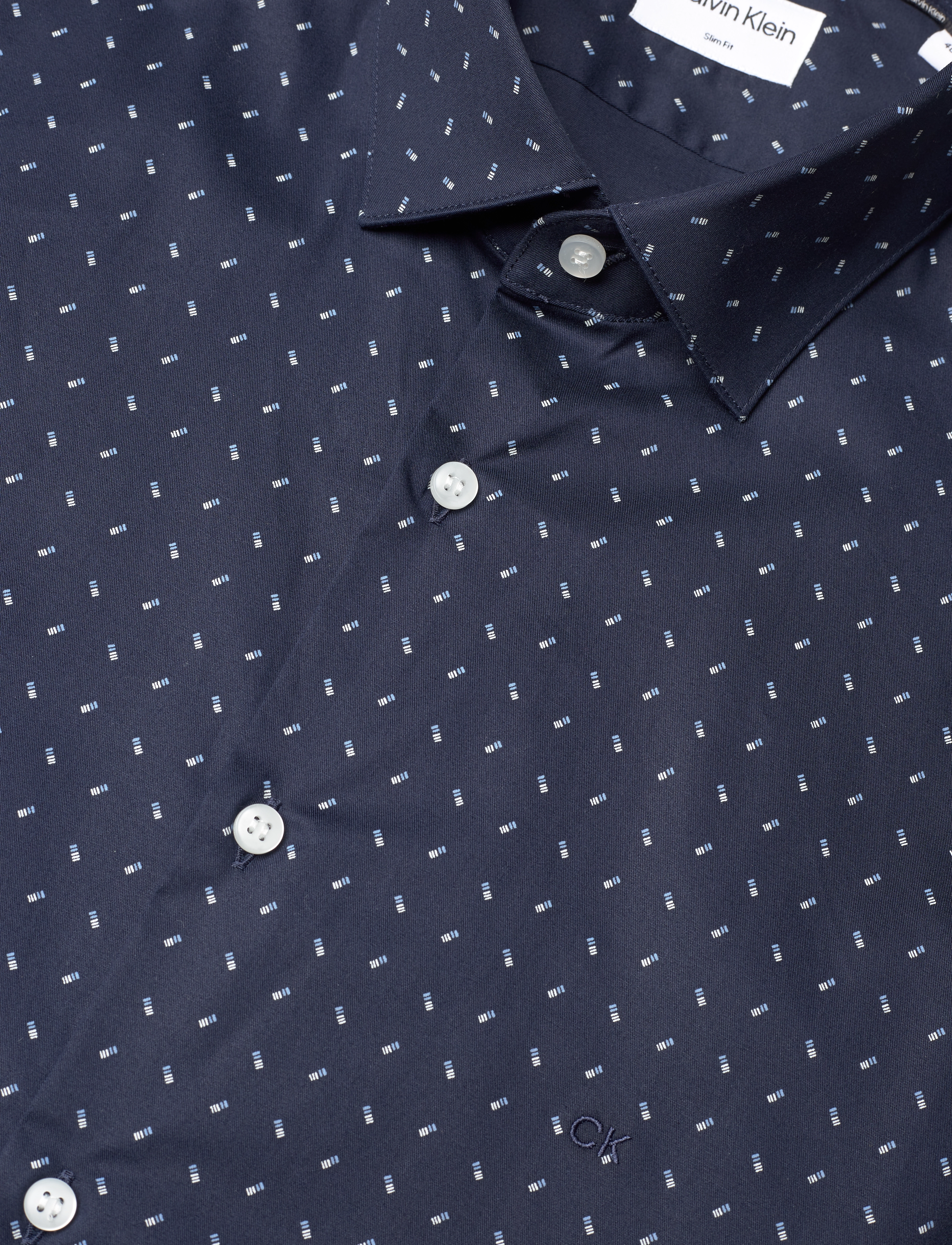 Calvin Klein - TWILL 2 COLOR PRINT SHIRT - night sky - 3