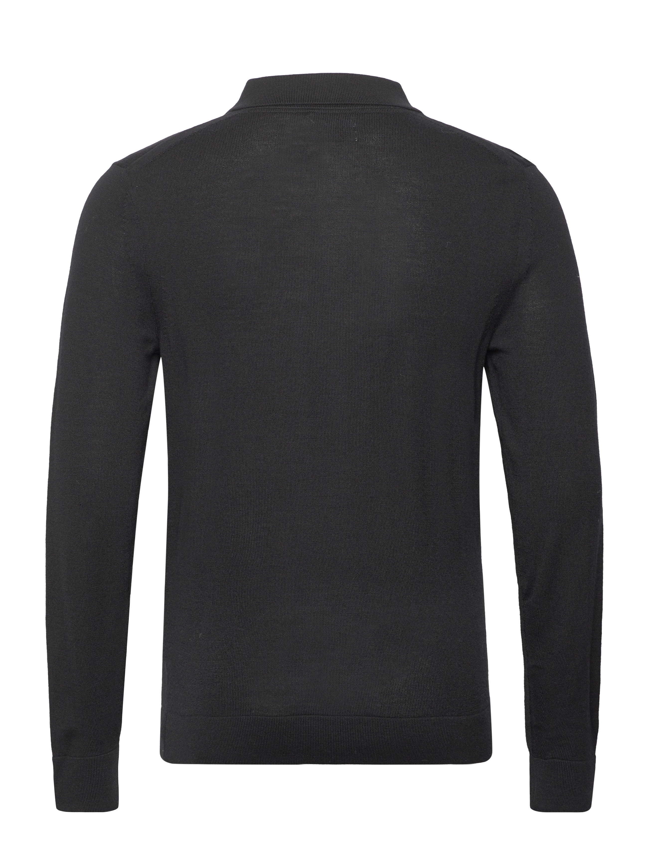 Calvin Klein - MERINO POLO SWEATER - ck black - 1
