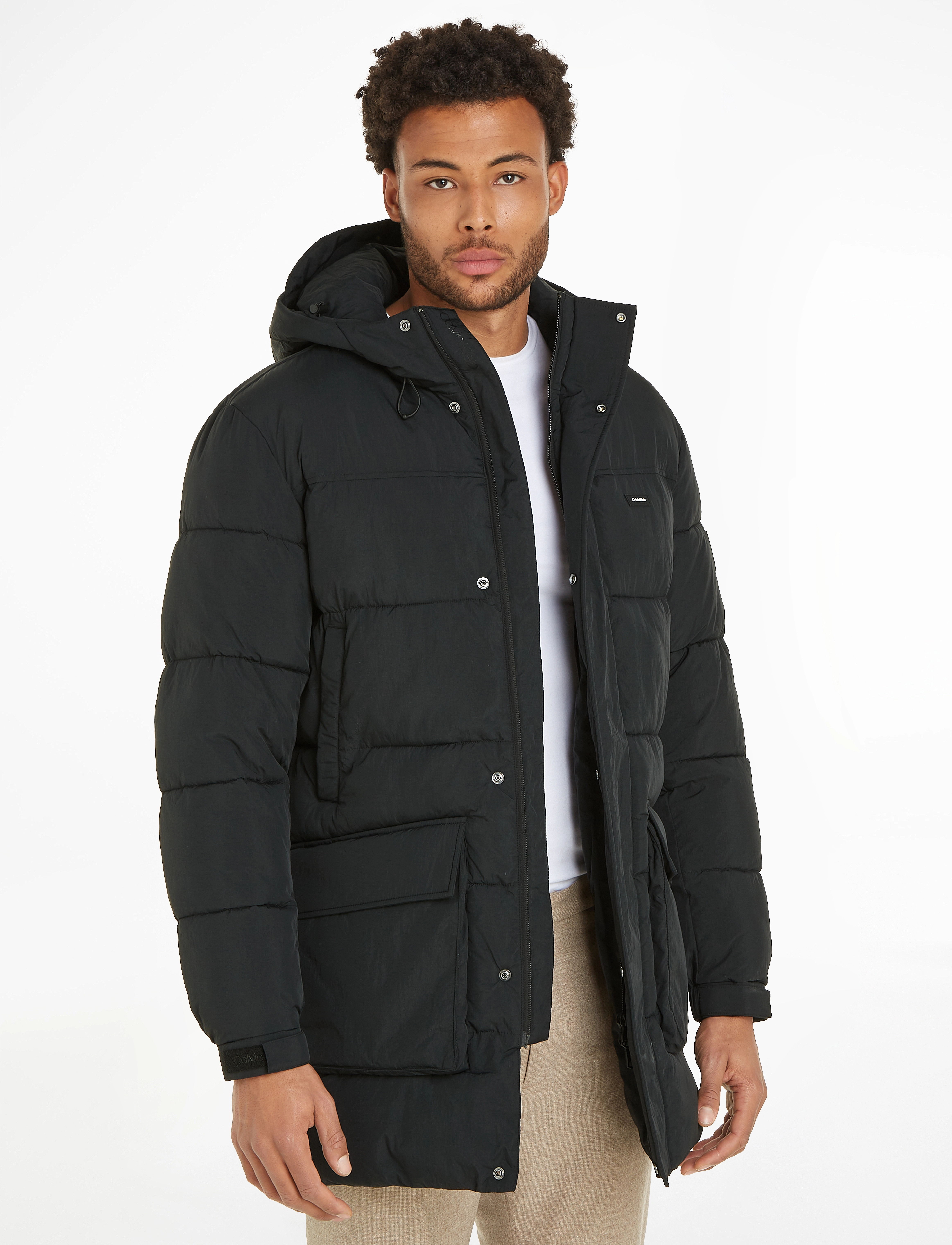 Calvin Klein - CRINKLE NYLON LONGLENGTH QUILT - ck black - 1