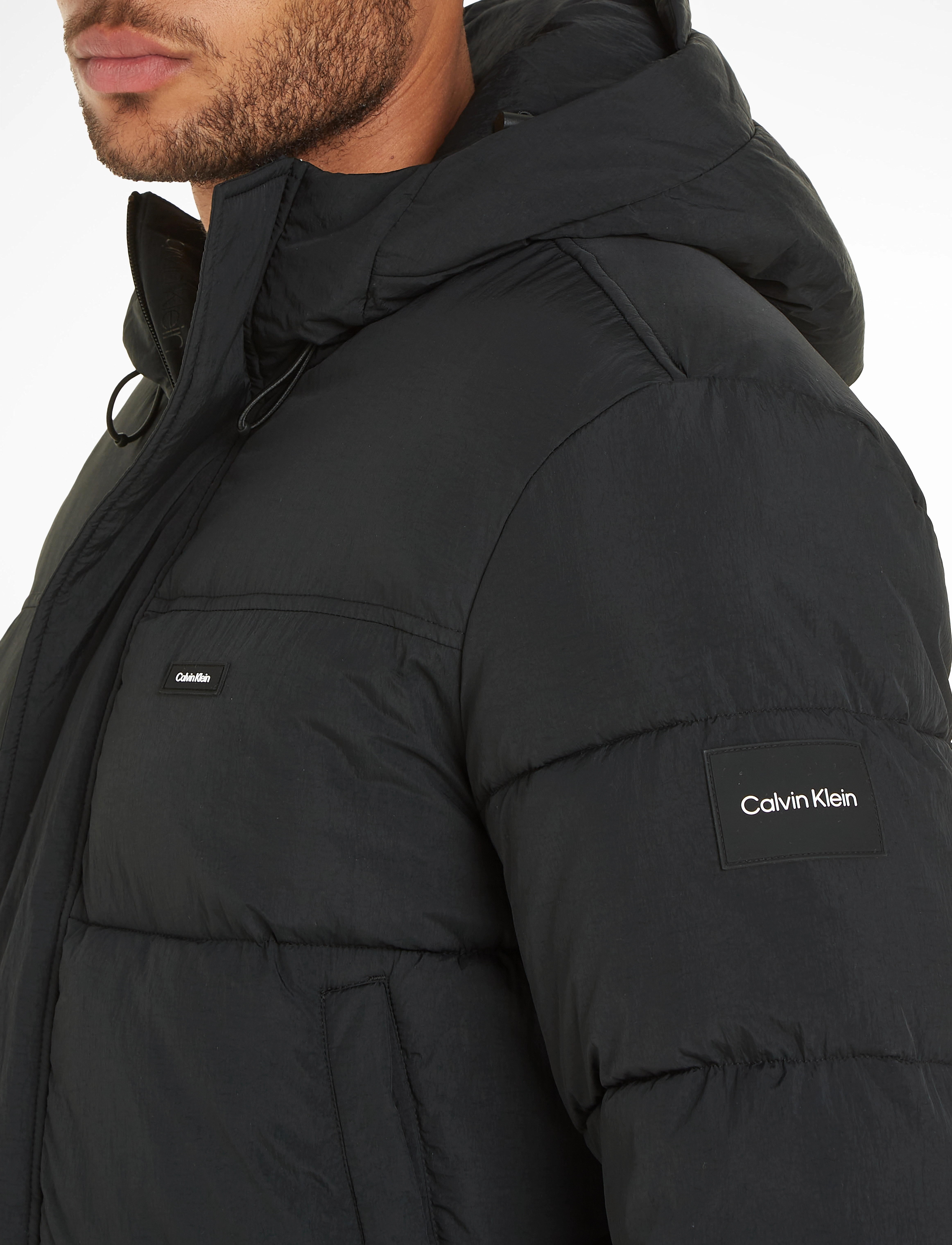Calvin Klein - CRINKLE NYLON LONGLENGTH QUILT - ck black - 3