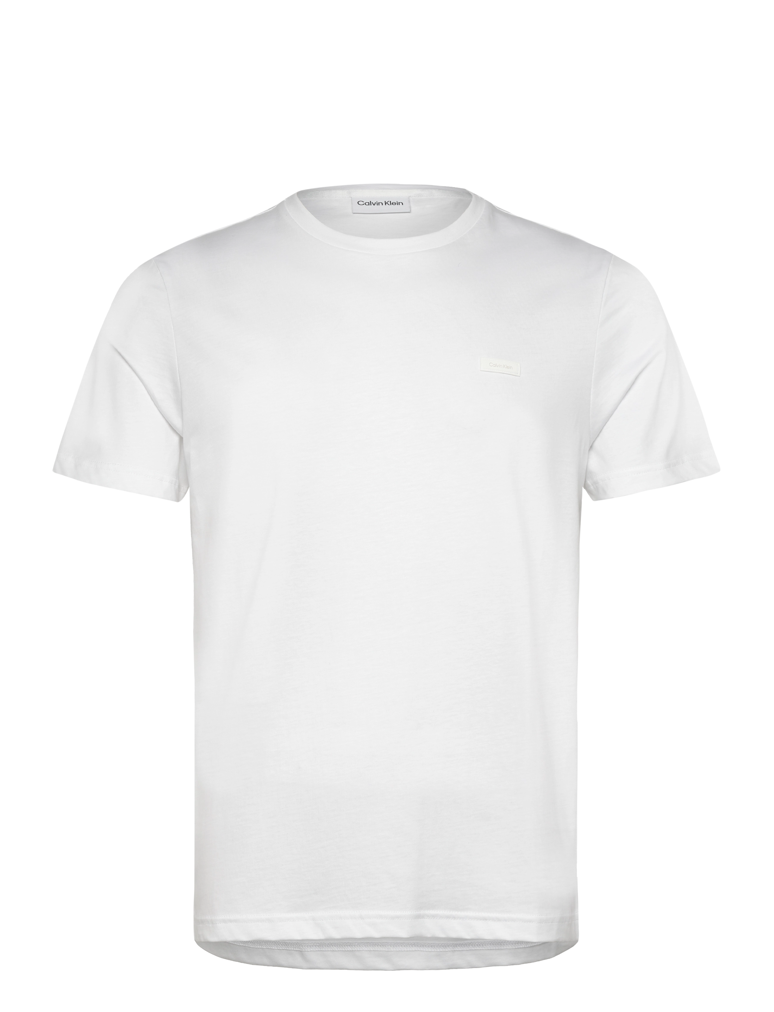 Calvin Klein - SMOOTH COTTON T-SHIRT - kurzärmelig - bright white - 0