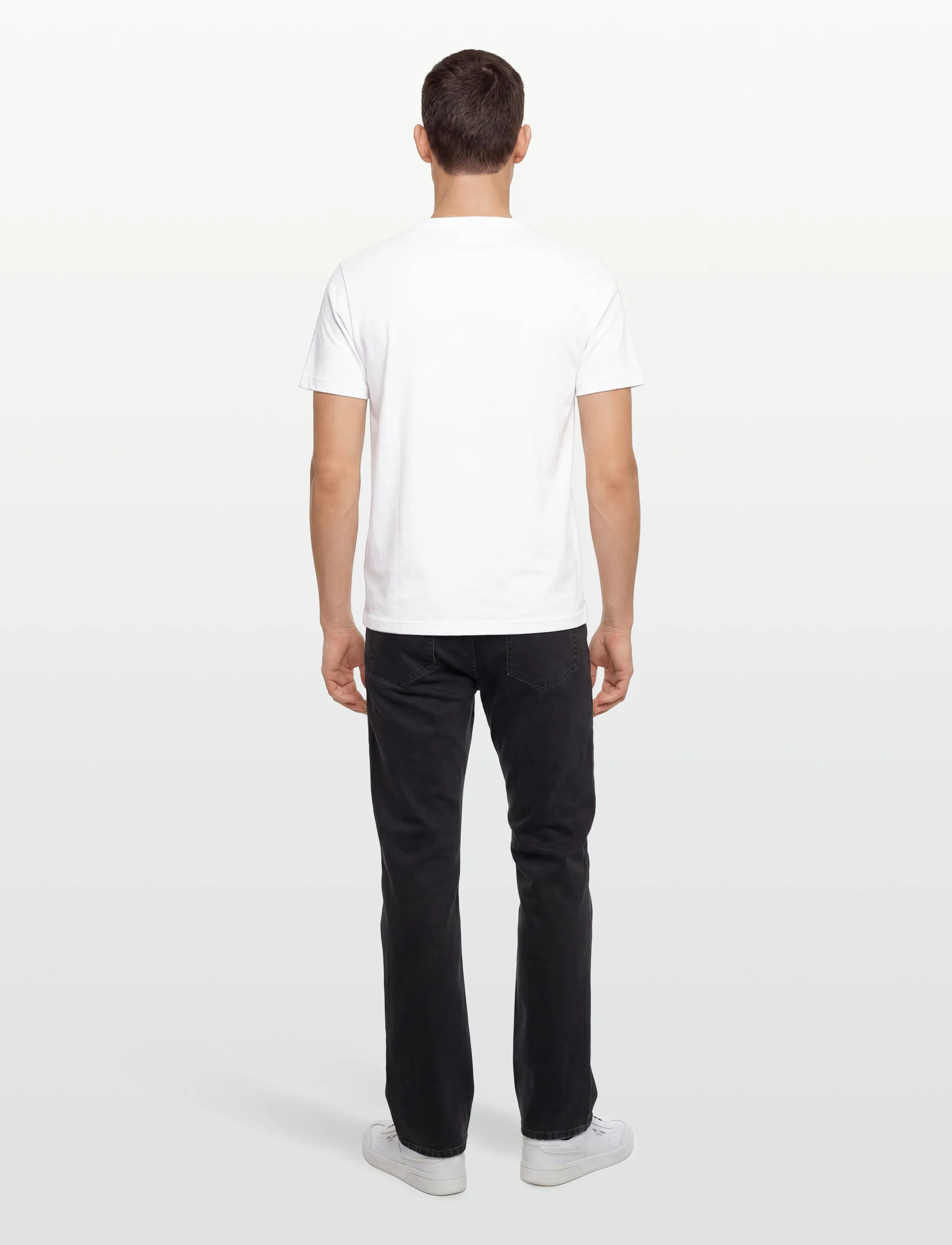 Calvin Klein - SMOOTH COTTON T-SHIRT - kortærmede t-shirts - bright white - 4