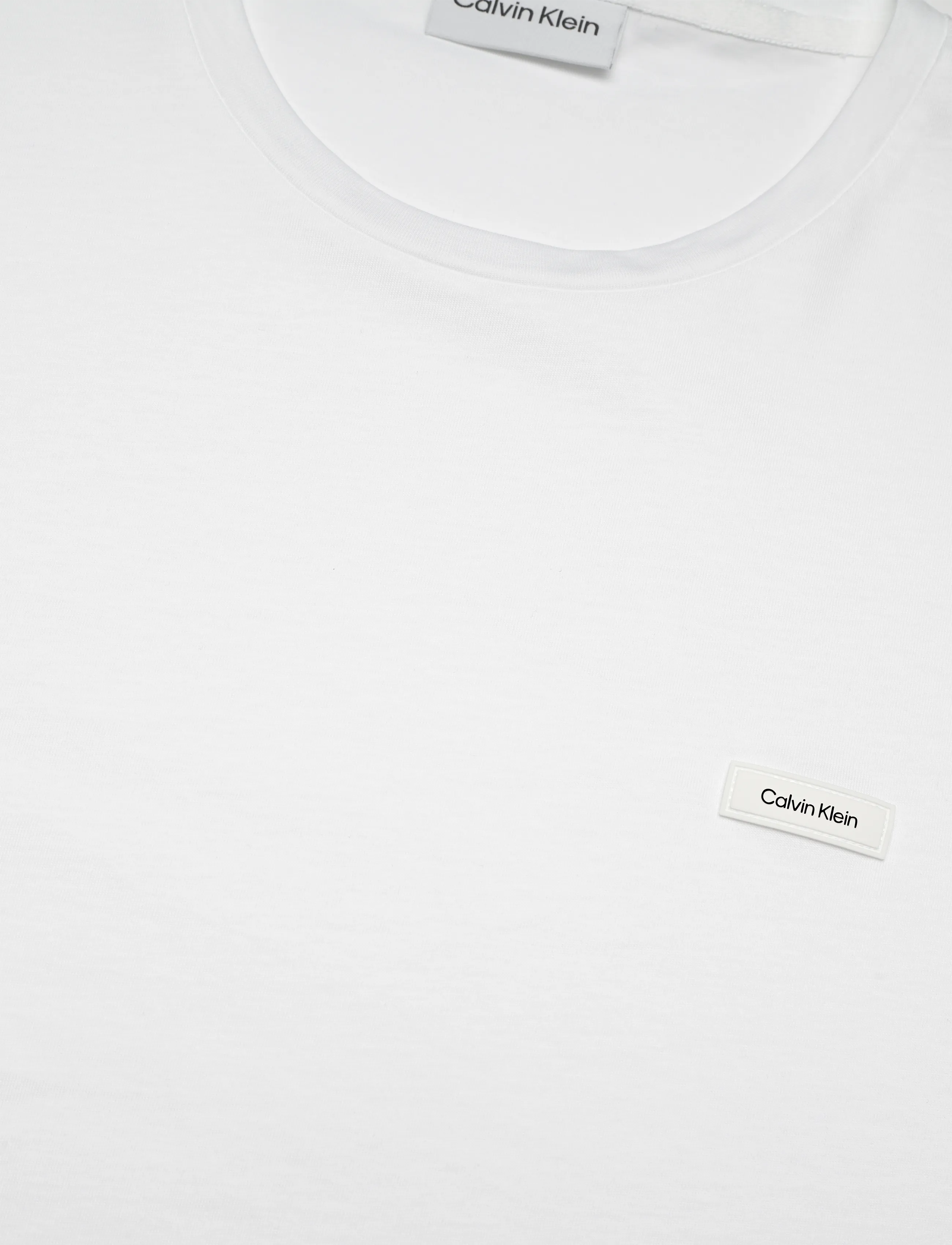 Calvin Klein - SMOOTH COTTON T-SHIRT - kortærmede t-shirts - bright white - 2