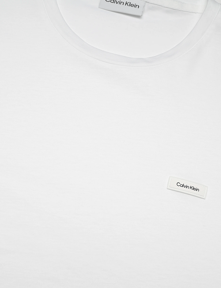 Calvin Klein - SMOOTH COTTON T-SHIRT - kurzärmelige t-shirts - bright white - 5