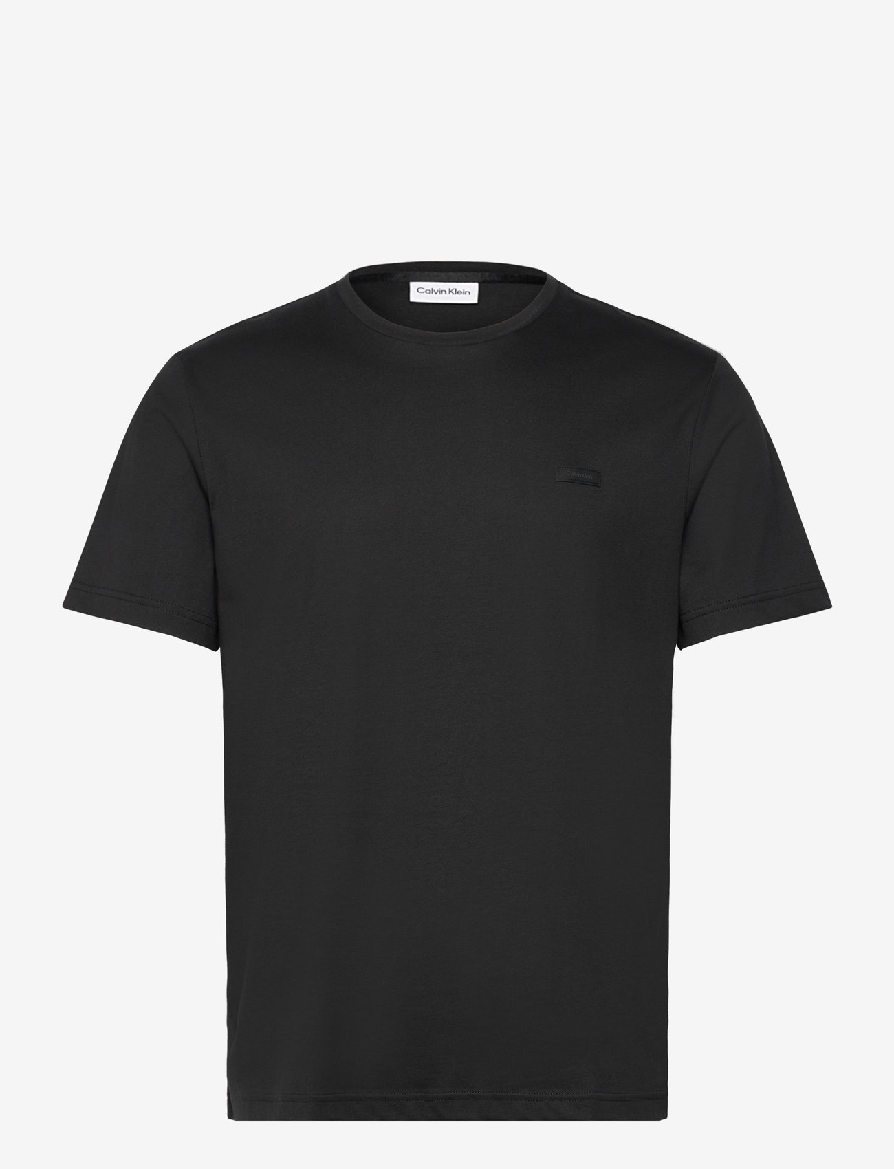 Calvin Klein - SMOOTH COTTON T-SHIRT - kortærmede t-shirts - ck black - 0
