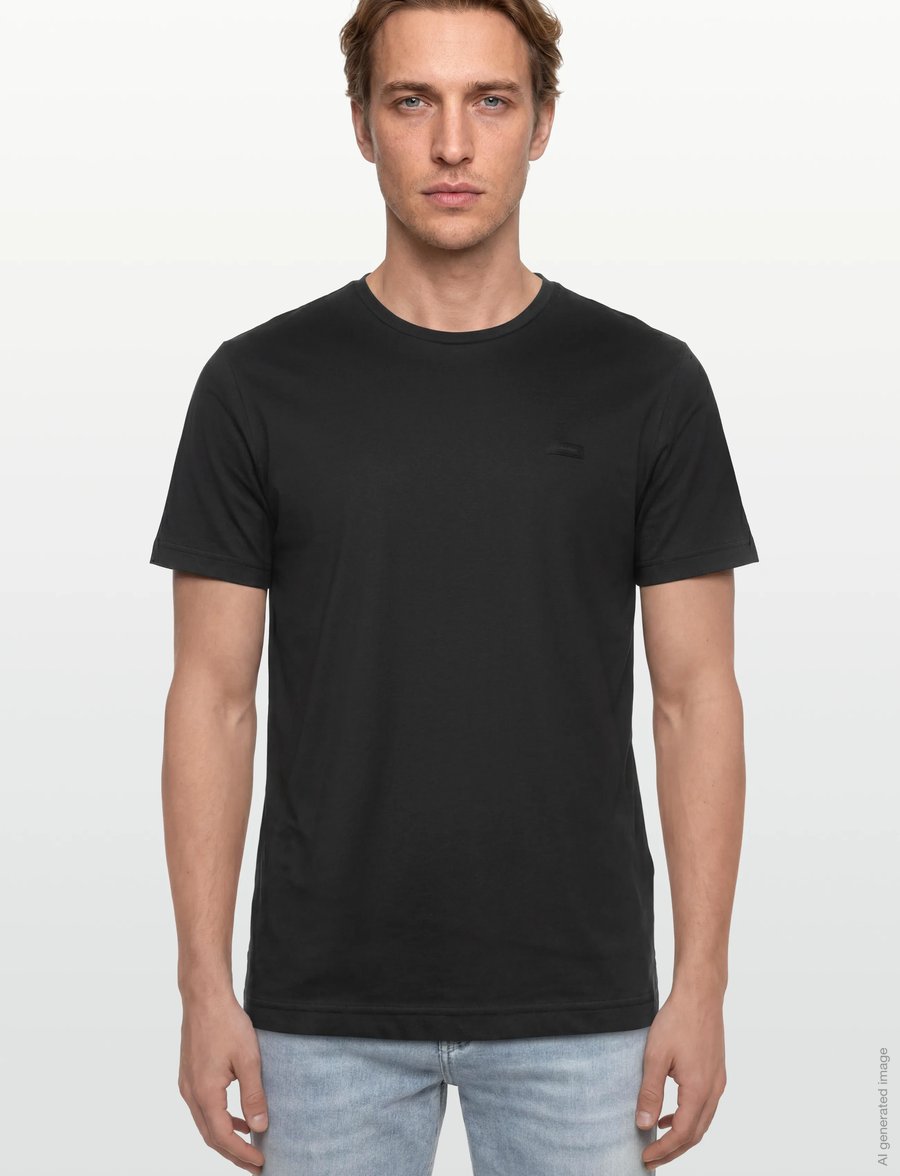 Calvin Klein - SMOOTH COTTON T-SHIRT - kurzärmelige t-shirts - ck black - 3