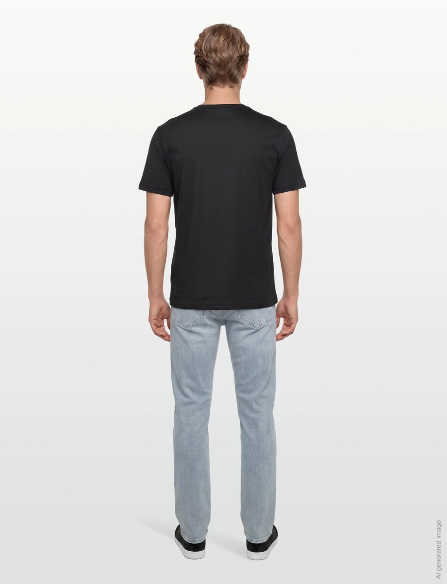 Calvin Klein - SMOOTH COTTON T-SHIRT - kurzärmelige t-shirts - ck black - 4