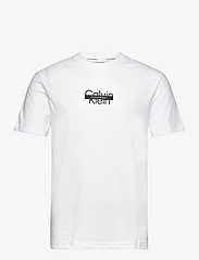 Calvin Klein - CUT THROUGH LOGO T-SHIRT - short-sleeved t-shirts - bright white - 0
