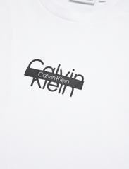 Calvin Klein - CUT THROUGH LOGO T-SHIRT - short-sleeved t-shirts - bright white - 2