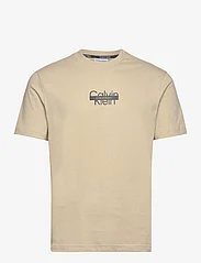 Calvin Klein - CUT THROUGH LOGO T-SHIRT - short-sleeved t-shirts - eucalyptus - 0
