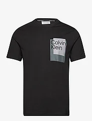 Calvin Klein - OVERLAY BOX LOGO T-SHIRT - de laveste prisene - ck black - 0