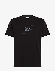 Calvin Klein - OPTIC LINE LOGO T-SHIRT - laveste priser - ck black - 0