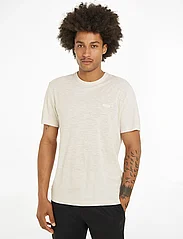 Calvin Klein - COTTON LINEN T-SHIRT - basic t-shirts - egret - 1