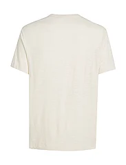 Calvin Klein - COTTON LINEN T-SHIRT - basic t-shirts - egret - 4