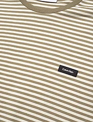 Calvin Klein - COTTON STRIPE T-SHIRT - lühikeste varrukatega t-särgid - delta green / icicle stripes - 2