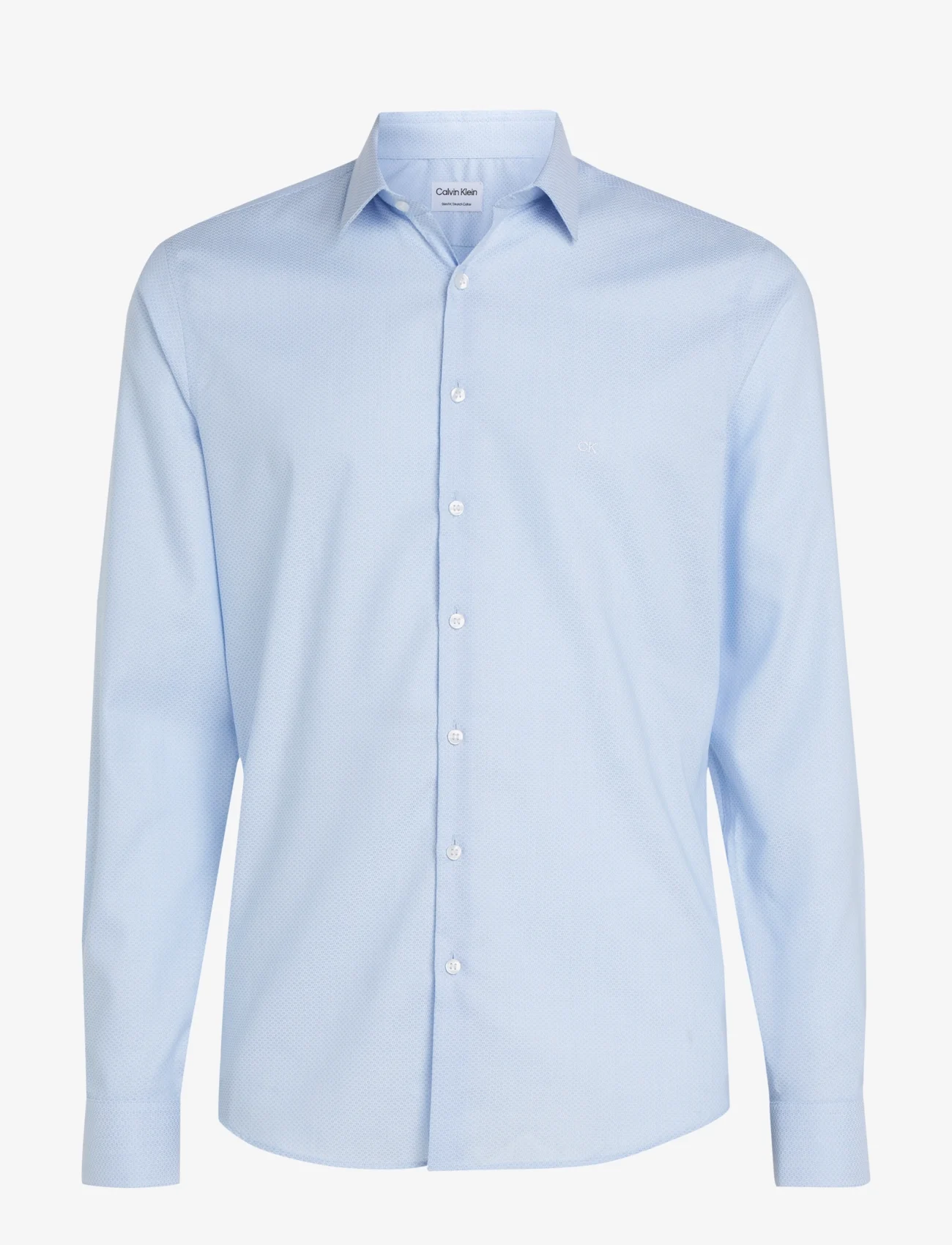 Calvin Klein - STRETCH COLLAR TONAL SLIM SHIRT - dalykinio stiliaus marškiniai - vista blue - 0