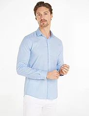 Calvin Klein - STRETCH COLLAR TONAL SLIM SHIRT - penskjorter - vista blue - 1