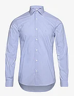 THERMO TECH STRIPE FITTED SHIRT - VISTA BLUE