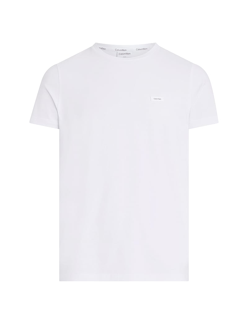 Calvin Klein - STRETCH SLIM FIT T-SHIRT - lyhythihaiset - bright white - 4